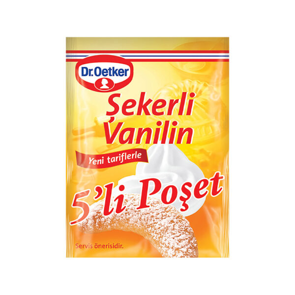 وانیل شکری دکتر اوتکر بسته 5 عددی - Dr.Oetker Sekerli Vanilin