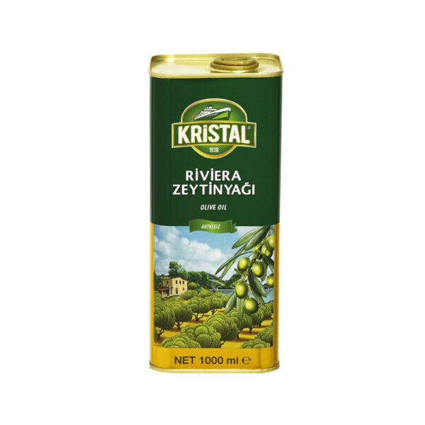 روغن زیتون کریستال حجم‌ 1000 میل - Kristal Riviera Zeytinyagi 1L