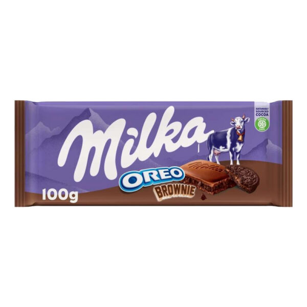 شکلات میلکا مدل اورئو برونی 100 گرم - Milka OREO Brownie 100g