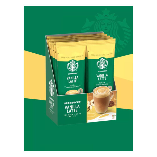 قهوه فوری وانیل لاته استارباکس بسته 10 عددی - Starbucks Vanilla Latte 10 adet