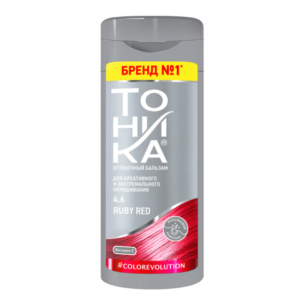 شامپو رنگ مو تونیکا رنگ قرمز یاقوتی شماره 4.6 - Tonika Ruby Red 4 6 150ml