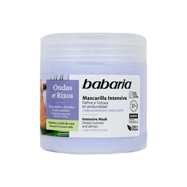 ماسک مو آبرسان باباریا مناسب موهای فر و مجعد - babaria ondas rizos hair mask 400ml