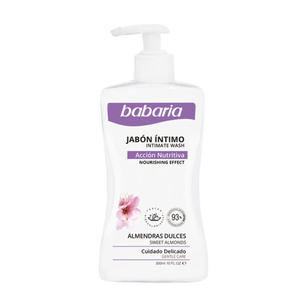 ژل بهداشتی بانوان باباریا حاوی عصاره بادام شیرین - babaria sweet almonds intimate soap 300ml