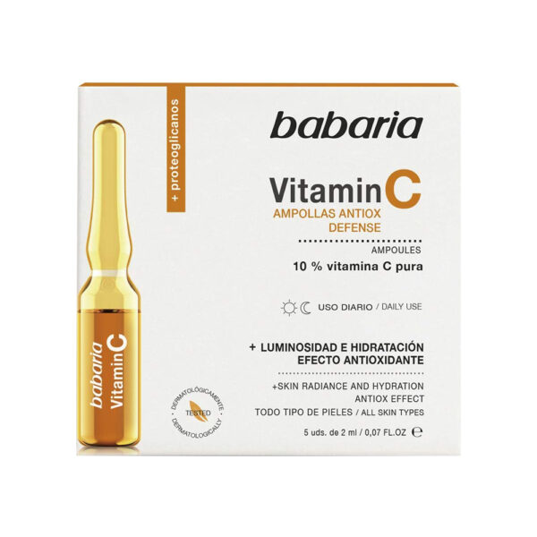 ویال ویتامین سی باباریا بسته 5 عددی - babaria vitamin c ampoules 2ml