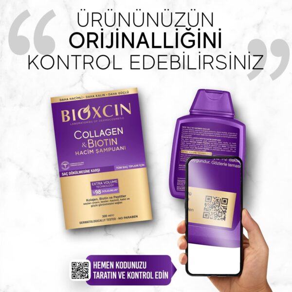 شامپو حجم دهنده و ضد ریزش مو بیوکسین حاوی کلاژن و بیوتین - bioxcin collagen biotin volumizing shampoo 02