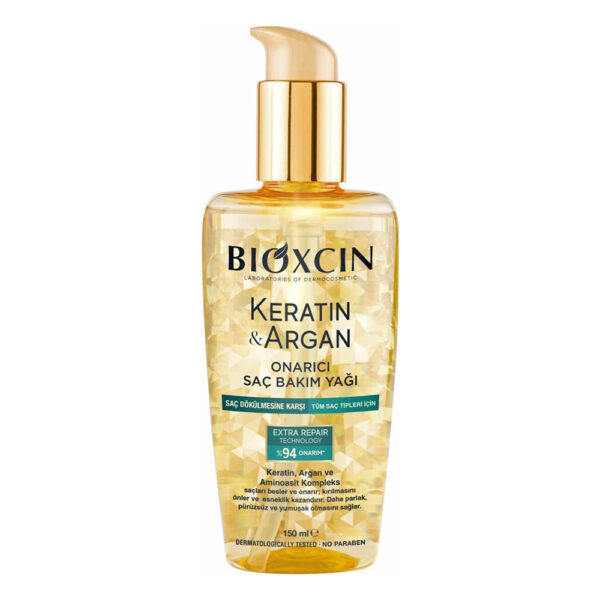 روغن مو کراتین و آرگان بیوکسین 150 میل - bioxcin keratin argan onarici sac bakim yagi 150ml