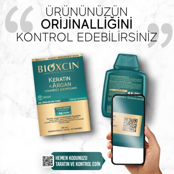 شامپو نرم کننده و ترمیم کننده بیوکسین حاوی کراتین و آرگان - bioxcin keratin argan onarici sampuan 01