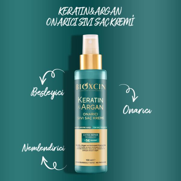 پک نرم کننده و ترمیم کننده مو حاوی کراتین و آرگان بیوکسین - bioxcin keratin argan onarici sivisac kremi 01