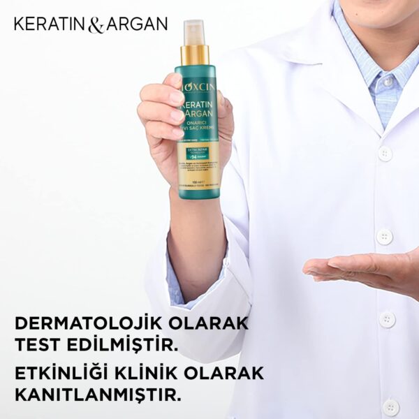 اسپری نرم کننده و ترمیم کننده بیوکسین حاوی کراتین و آرگان - bioxcin keratin argan onarici sivisac kremi 05