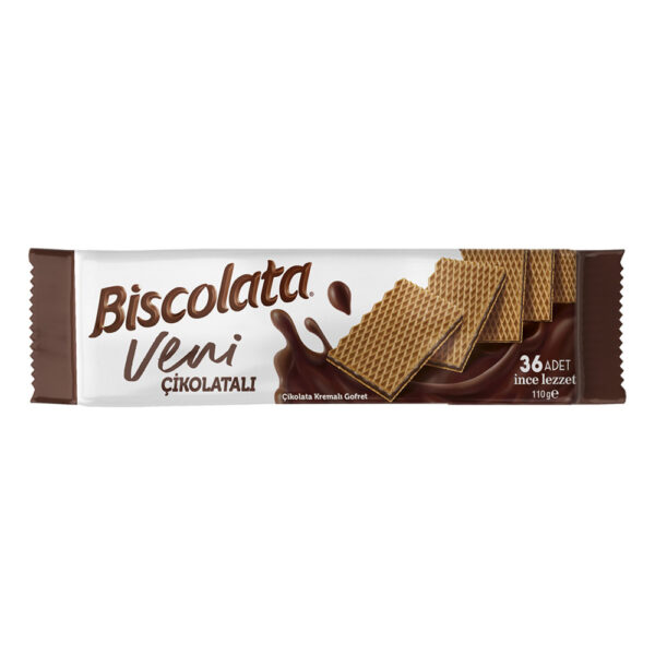 ویفر شکلاتی بیسکولاتا مدل ونی وزن 110 گرم - biscolata veni Cikolatali gofret 110g