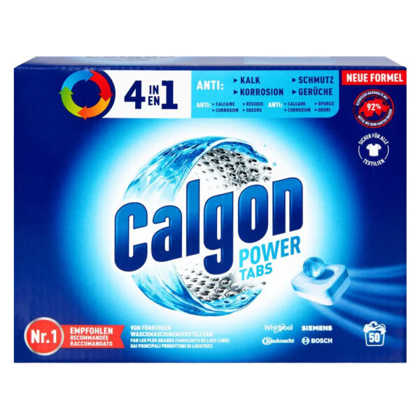 قرص جرم گیر 4 کاره ماشین لباسشویی کالگون 15 عددی - calgon 4 in 1 power tablet 195g