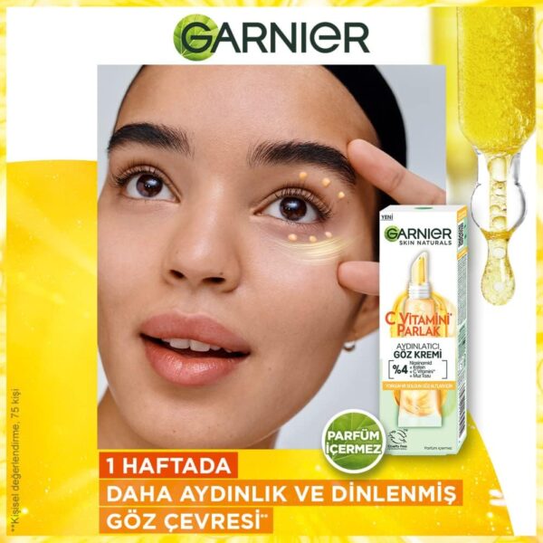 کرم دور چشم ویتامین سی گارنیر - garnier c vitamini parlak aydinlatici goz kremi