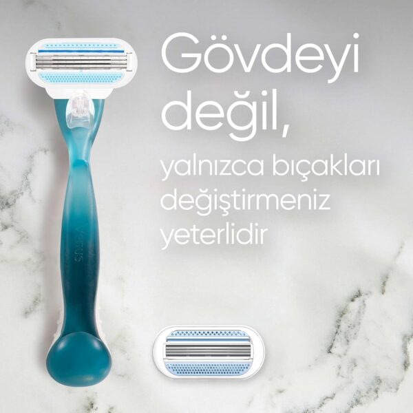 خودتراش ژیلت ونوس مدل Smooth به همراه 2 تیغ یدک - gillette venus smooth 1 2 razor 06