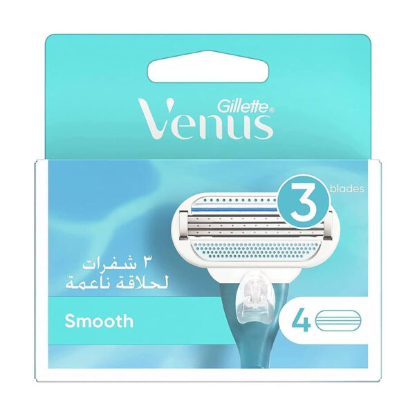 تیغ یدک ژیلت ونوس Smooth بسته 4 عددی - gillette venus smooth 4pcs