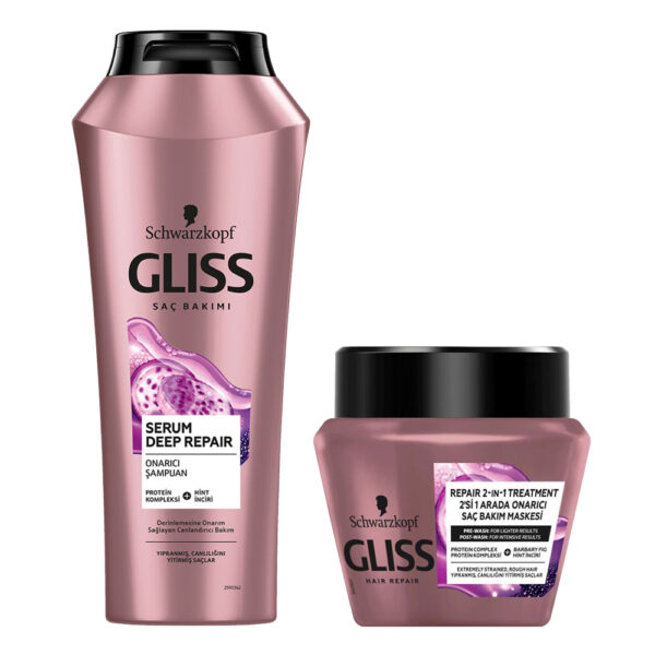 پک ترمیم کننده عمیق مو از برند گلیس - gliss deep repair pack