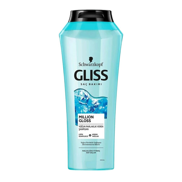 شامپو براق کننده گلیس مدل Million Gloss مناسب موهای کدر - gliss million gloss yogun parlaklik veren sampuan 500ml