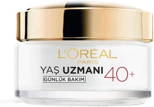 کرم ضد چروک و سفت کننده روز لورآل مناسب 40 سال به بالا - loreal paris yas uzmani 40 kirisiklik karsiti sikilastirici gece kremi