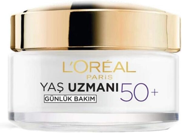 کرم ضد چروک و مرطوب کننده شب لورآل مناسب 50 سال به بالا - loreal paris yas uzmani 50 kirisiklik karsiti yenileyici gece kremi