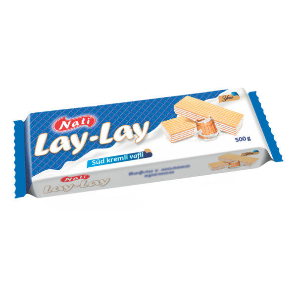 ویفر با کرم شیری ناتی مدل لای لای 500 گرم - nati lay lay milky cream wafers 500g