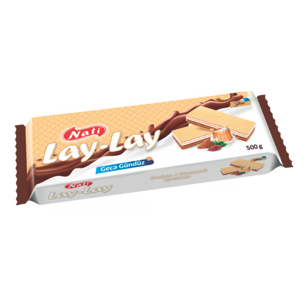 ویفر ناتی مدل لای لای با طعم وانیل و کاکائو 500 گرم - nati lay lay wafer day and night 500g