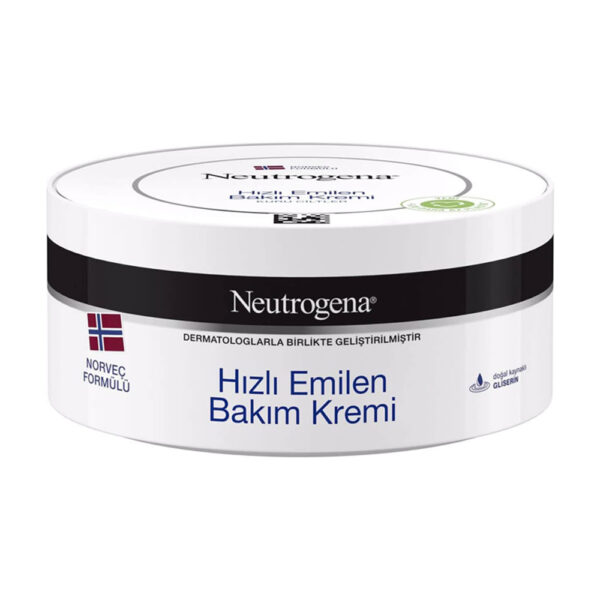 کرم مرطوب کننده نوتروژینا با جذب سریع مناسب پوست های خشک - neutrogena hizli emilen bakim kremi 200ml