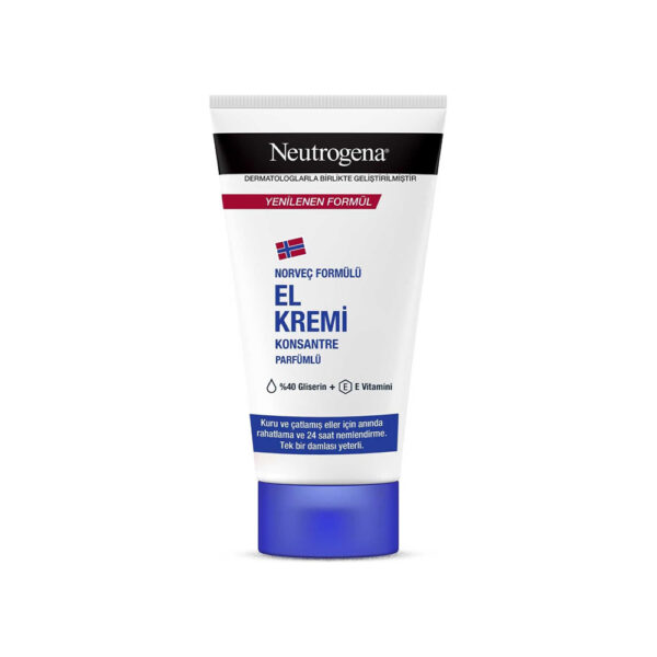 کرم مرطوب کننده دست بدون بو نوتروژینا مناسب پوست های خشک - neutrogena norvec formulu parfumsuz el kremi