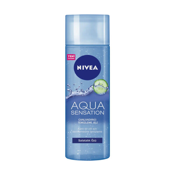 ژل شستشوی صورت نیوآ مدل Aqua Sensation حاوی عصاره خیار - nivea aqua sensation canlandirici temizleme jeli 200ml