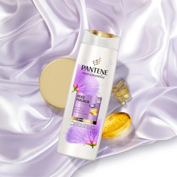 شامپو براق کننده پنتن مناسب موهای خشک - pantene pro v miracles ipeksi parlaklik sampuan 02