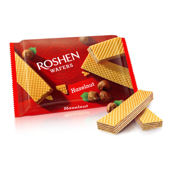 ویفر فندقی روشن وزن 72 گرم - roshen hazelnut wafers 72g