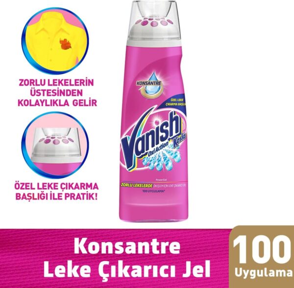 ژل لکه بر لباس ونیش مدل Oxi Action حجم 200 میلی - vanish oxi action powergel leke cikarici