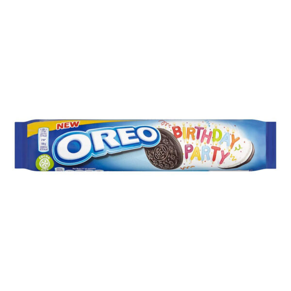 بیسکویت شکلاتی اورئو مدل Birthday Party - Oreo Birthday Party Biscuits 154g