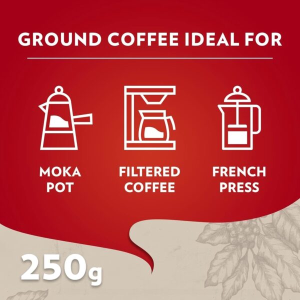 قهوه لاوازا سری کوالیتا روسا وزن 250 گرم - lavazza qualita rossa 06