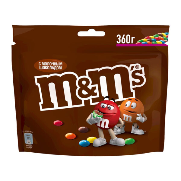 اسمارتیز ام اند ام M&M's شکلاتی 360 گرم - mms chocolate 360g