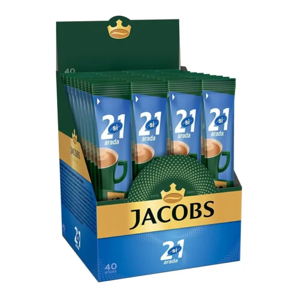 قهوه فوری جاکوبس 2 در 1 ساده بسته 40 عددی - Jacobs 2 in 1 Instant Coffee 40 sticks